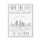 Cleveland Wedding | Stylized Skyline Save the Date