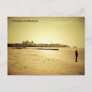 Cleveleys and Blackpool Postcard