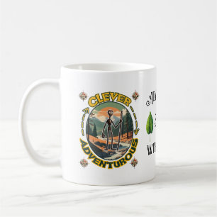 Clever Adventurous ,Adventure Begins with a Sip Coffee Mug