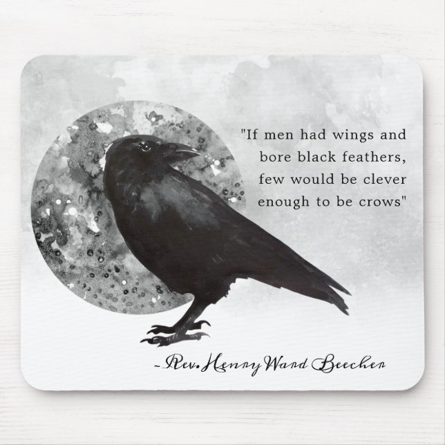 Clever as Crows Mousepad (Front)