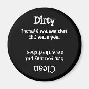 Clever Dishwasher Magnet Clean or Dirty