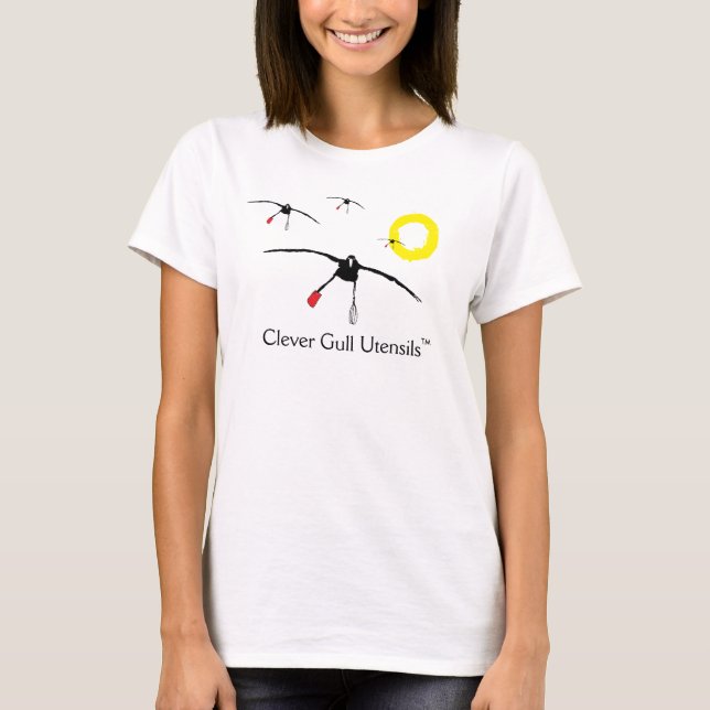 Clever Gull Utensils Tee (Front)