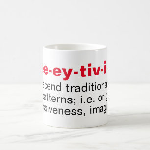 Clever [ kree-ey-tiv-i-tee] Mug de café
