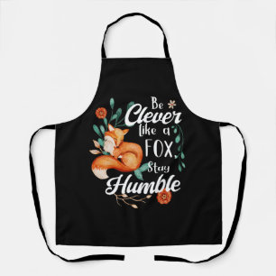 Clever Like a Fox Humble, Botanical Inspiration Apron