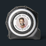 Clever loving quote with handyman photo 1<br><div class="desc">Make it personal and affectionate with this thoughtful design feature a picture of dad, mom, spouse, grandpa, grandma, brother, sister, uncle, aunt or anyone! Text encircling the photo says "Nobody else can measure up to you." in black text over a white background This thoughtful item makes a wonderful stocking stuffer,...</div>