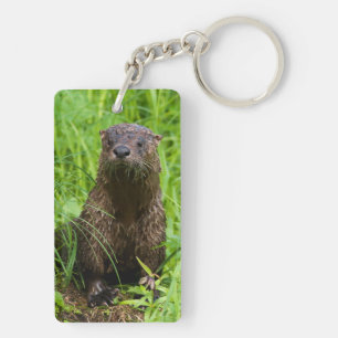 Clever River Otter Keychain