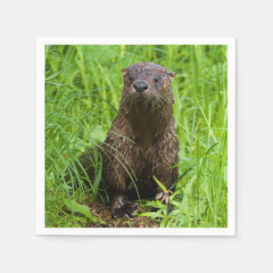 Clever River Otter Napkin