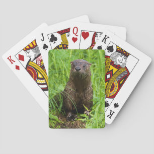Clever River Otter Playing Cards