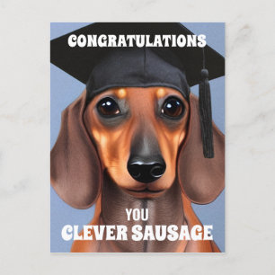 Clever Sausage Postcard