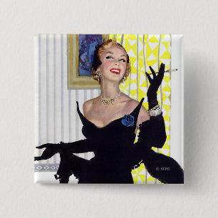 Clever Women Are Dangerous Too 2 Inch Square Button