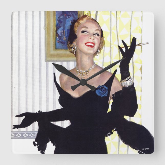 Clever Women Are Dangerous Too Square Wall Clock (Front)