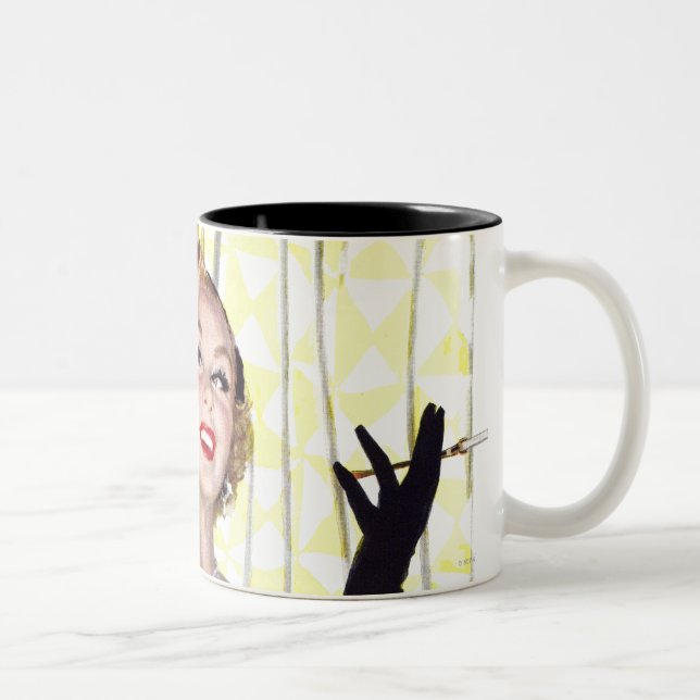 Clever Women Are Dangerous Too Two-Tone Coffee Mug (Right)