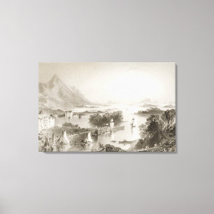 Clew Bay seen from Westport, County Mayo Canvas Print