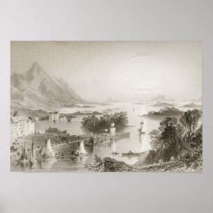 Clew Bay seen from Westport, County Mayo Poster