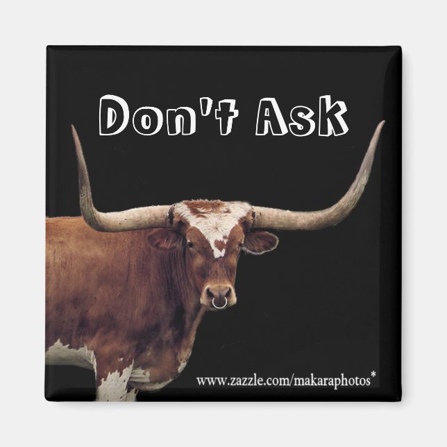 CLHLonghornMagnet-customize Magnet (Front)