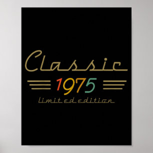 Clic 1975 Limited Edition 50 Year Old 50th Birthda Poster
