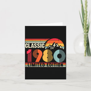 Clic 1980 Limited Edition 45 Year Old 45th Birthda Card