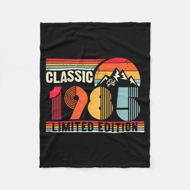 Clic 1985 Limited Edition 40 Year Old 40th Birthda Fleece Blanket (Front)