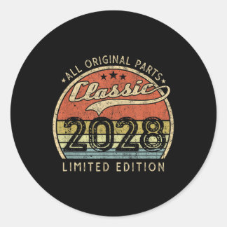 Clic 2028 Limited Edition Vintage Made In 2028 Men Classic Round Sticker