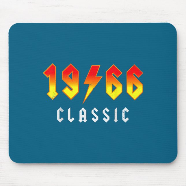 Clic 60 Birthday Decorations Men 60yr 1966 60th Bi Mouse Pad (Front)