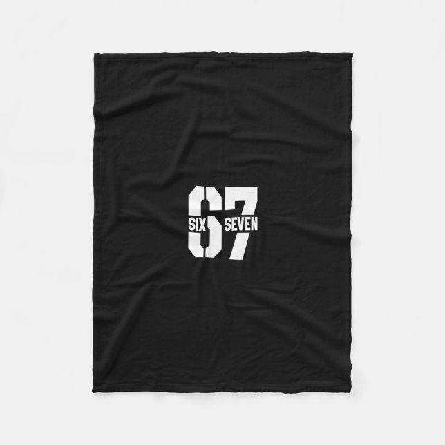 Clic 67 Meme - I Love Six Seven 1  Fleece Blanket (Front)