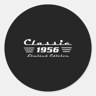 Clic 70 Birthday Decorations Men 70yr 1956 70th Bi Classic Round Sticker