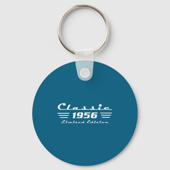 Clic 70 Birthday Decorations Men 70yr 1956 70th Bi Keychain (Front)