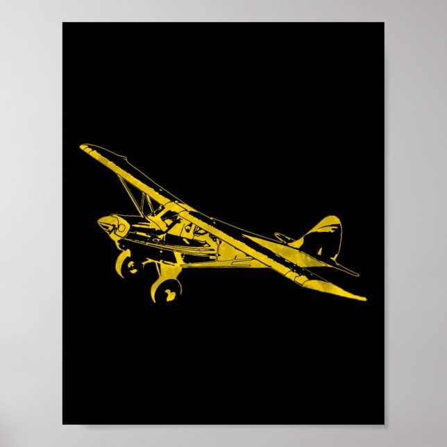 Clic Airplane Pilot Super Bush Cub  Poster (Front)