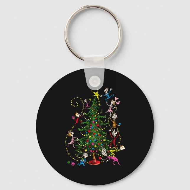 Clic Christmas Tree  Keychain (Front)