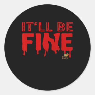Clic Halloween Horror Movie Scary Tee Classic Round Sticker