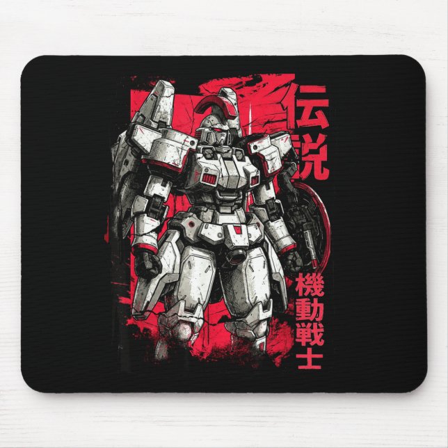 Clic Japanese Legendary Mecha Warrior Robot  Mouse Pad (Front)