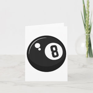 Clic Magic 8 Eight Ll Billiards Pool Player Adult  Card