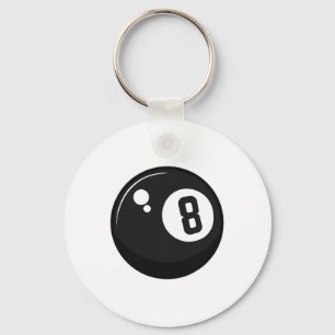 Clic Magic 8 Eight Ll Billiards Pool Player Adult Keychain