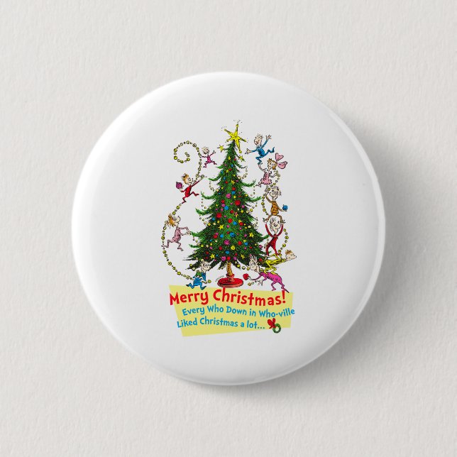 Clic Merry Christmas  2 Inch Round Button (Front)