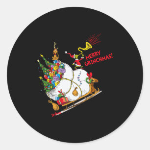 Clic Merry Mas Classic Round Sticker
