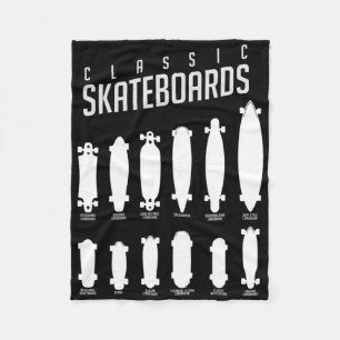 Clic Skateboards Lineup  Fleece Blanket