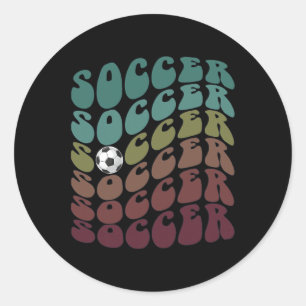 Clic Soccer Just Girl Who Loves Scoring Club Mom K Classic Round Sticker