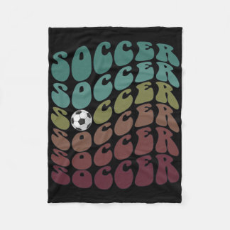 Clic Soccer Just Girl Who Loves Scoring Club Mom K Fleece Blanket