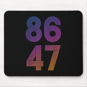 Clic Vintage 80s Style 86 47 Anti Trump _2 Mouse Pad