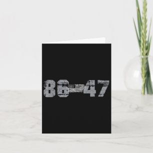 Clic Vintage 80s Style 86 47 Anti Trump 8647 _1 Card