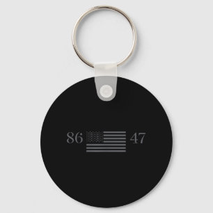 Clic Vintage 80s Style 86 47 Anti Trump 8647 _1  Keychain