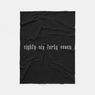 Clic Vintage 80s Style 86 47 Anti Trump 8647 _2  Fleece Blanket