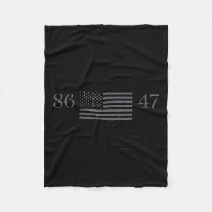 Clic Vintage 80s Style 86 47 Anti Trump 8647 Fleece Blanket