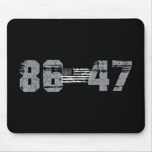 Clic Vintage 80s Style 86 47 Anti Trump 8647 Mouse Pad