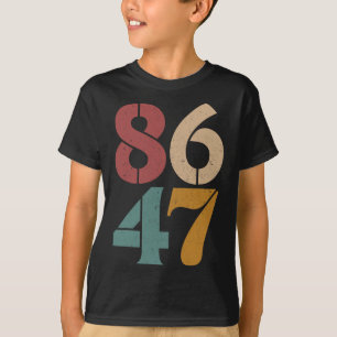 Clic Vintage 80s Style 86 47 Anti Trump  T-Shirt