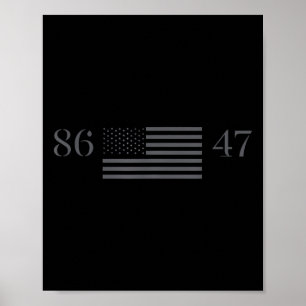 Clic Vintage 80s Style 86 47 Trump 8647  Poster