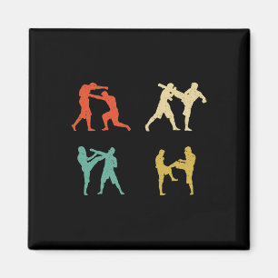 Clic Vintage Style Kickboxing Mens Womens Gift Magnet