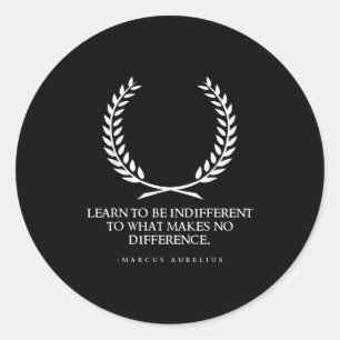 Clical Rome Stoic Philosophy Caesar Marcus Aureliu Classic Round Sticker