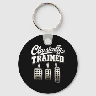 Clically Trained Manual Stick Shift Gearhead Men Keychain