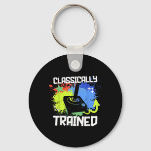 Clically Trained Video Game Retro Gaming Joystick  Keychain